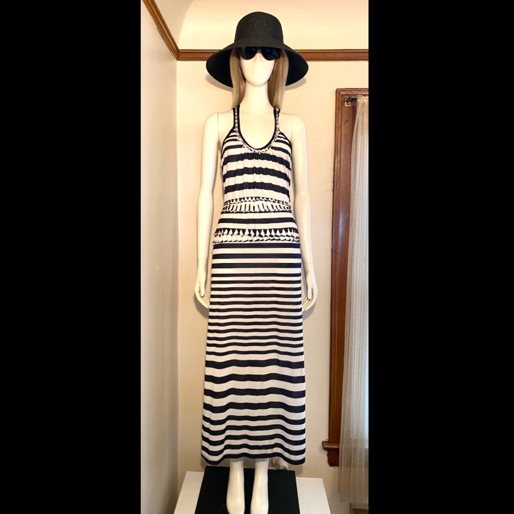 Nautical Knit Dress - Sz = Sm